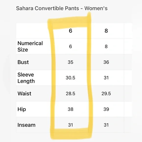 REI co-op sahara convertible pants size 6 - Picture 10 of 16